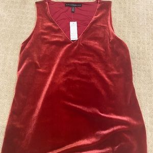 Velvet sleeveless top. New with tags.